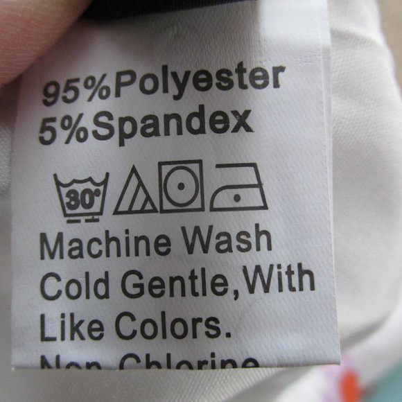 Shein Womens Skirt Sz Small White Floral Lined A Line Knee Length Zip Up Back - Picture 4 of 6